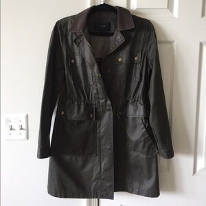 J. Crew Olive Trench Coat